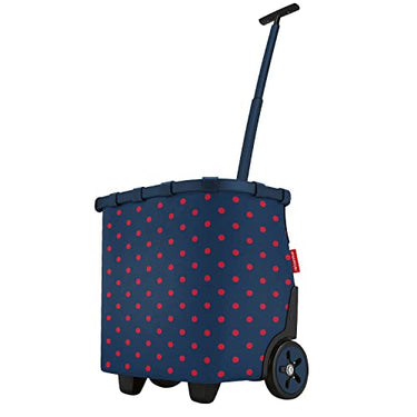 reisenthel carrycruiser Mixed red dots – Portable shopping trolley with sturdy aluminum frame, shoulder strap, and removable mesh inner pocket – Made of water-repellent material on sale